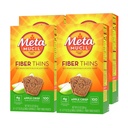 Metamucil, Fiber Thins, Daily Psyllium Husk סיבים, תומך בבריאות העיכול ו Satisfies רעב, Apple קריספופור, 48 מנות שלמות (4 Packs of 12)
