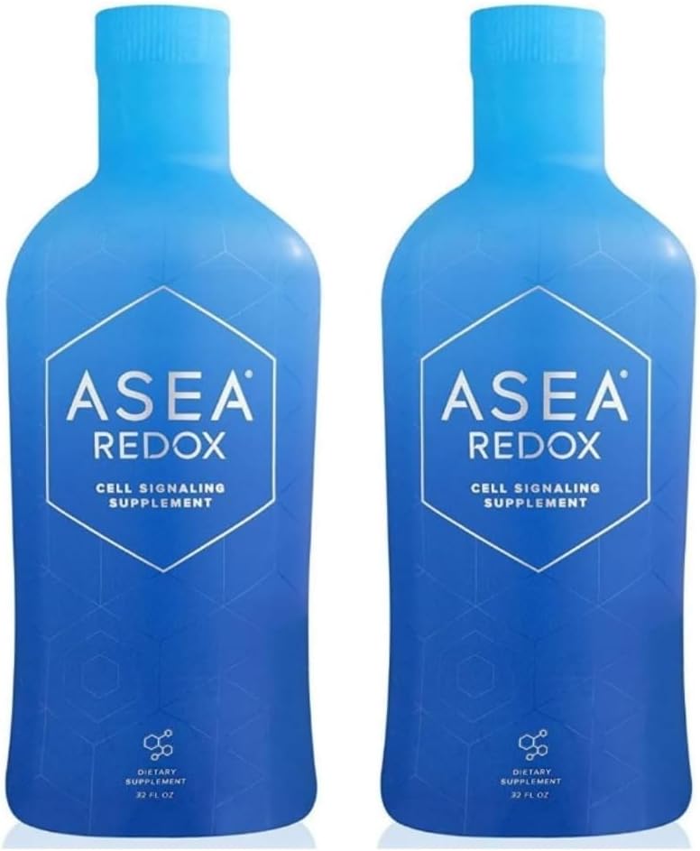 ASEA Redox Cell Signaling תוסף - תוספי אנרגיה סלולרית והלב לגברים ונשים - Hormonal Balance & Energy Booster for Women and Men for Vibrant Age-Deing Living (שני בקבוקי Fl Oz)