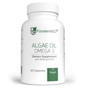 FürtenMED Algae שמן אומגה 3 - Heart, Brain & Joint Health Support - 2000mg Algae שמן אשר 700 מ"ג DHA & 320 מ"ג EPA + 3, 6mg ויטמין E per Daily Dose - Essential Fatty Acids