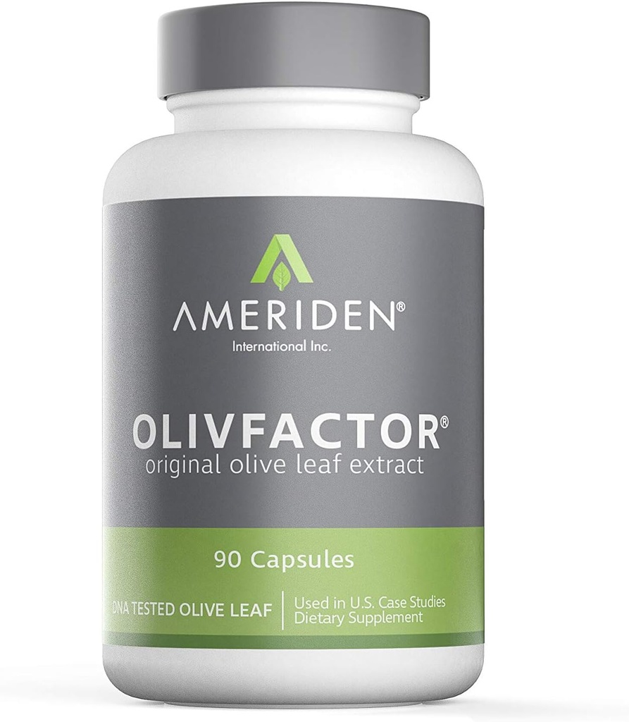 OLIVFACTOR- Original Olive Extracted 20% סטנדרטי Active Oleuropein 90 Vcaps 525 מ"ג