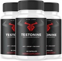 בדיקות מעבדה (3 Pack) Testonine זכר תוספת, קפסולות Testonine לגברים, Testonine מקסימום כוח פורמולה, Testonine All-Natural Pill forשרירים Power, Testonine ביקורות (180 קפסולות)