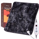 Bearhug XL Electric Heating Pad 20'x24''s Double-Sided Faux Fur Heated Pad, 6 רמות חום, 2H Auto-Off, Moist & יבש טיפול עבור Back Pain Relief, Machine Washable, ETL Certified, Box