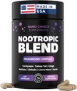 Nano Choice Nootropic בלגן - Mushroom Complex תוסף למוח, Focus, Productivity & Immune Support