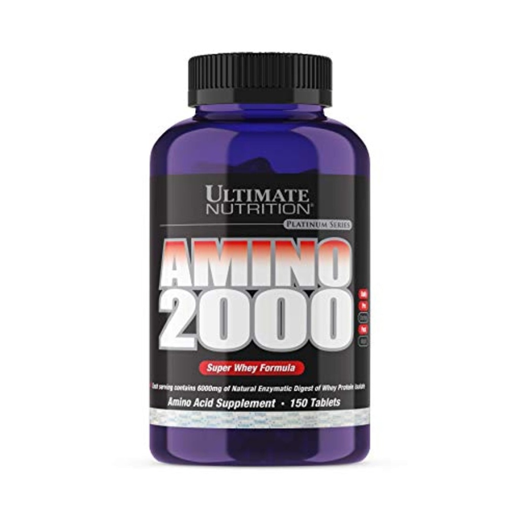 Final Nutrition Amino 2000 טבליות, Super Whey Formula, Amino Acid תוספים עם L-Leucine, L-Isoleucine, ו L-Valine, 2000mg, 150 טבליות