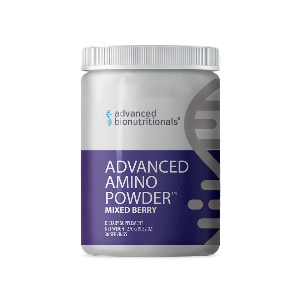 Advanced Bionutritionals - Advanced Amino אבקת, Amino Acid תוסף, בנה שריר, פוסט עבודה התאוששות, אנרגיה, non-GMO, Gluten Free, Milk Free, Vegan (30 משרתים)