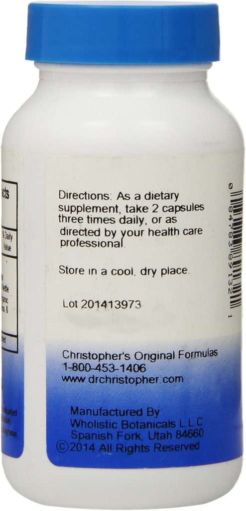 Dr. Christopher’s Original Formulas Thyroid Maintenance Formula כמוסות, 100 Count (Pack of 2)