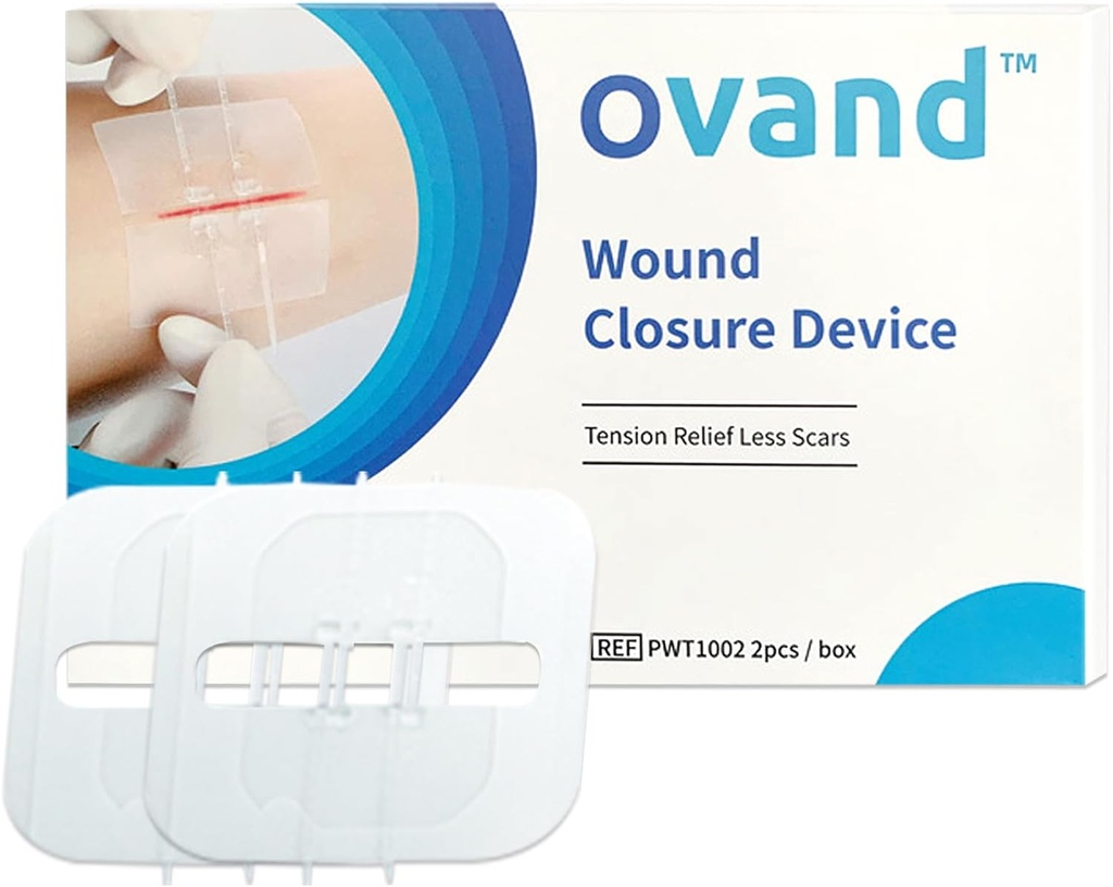 2 Pcs חירום Laceration Closures, Butterfly Bandaids Wound Closure, תיקון Laceration ללא Sew, Quickt, Emergency Wound Closures התקן (PU)