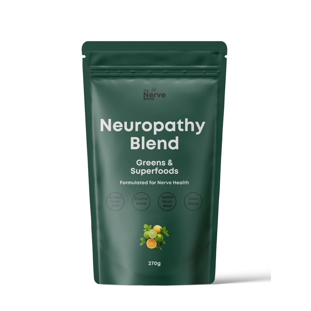 The Nerve Brand Neuropathy Superfood בירוקים אבקה עבור נוירופתיה היקפית עם 600 מ"ג של R Alpha Lipoic Acid