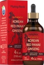 Piping Rock Korean Red גינזנג נוזל לחלץ | 4 Fl Oz | פלט שורש Panax | אלכוהול חינם Tincture | Vegetarian, non-GMO, Gluten Free Supplement
