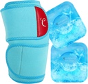 חבילת הקרח הברך הגדולה עם 2 Gel Soft Pack, Reusable Compression Knee Brace for Meniscus Tear, Joint Pain Relief, ACL, After Surgery Get Well Gifts, Men Running Gear