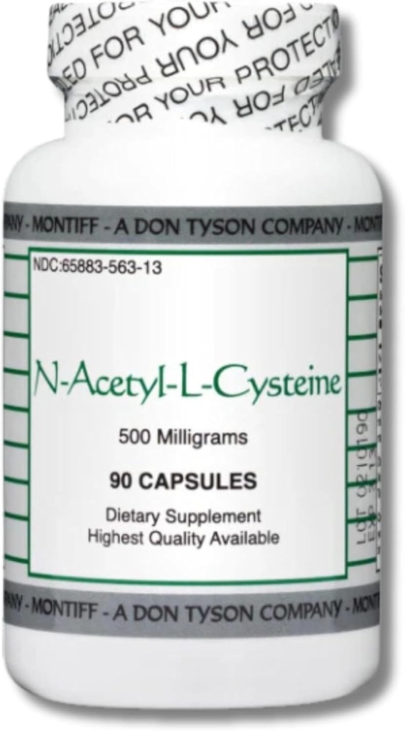 MindEyes N-Acetyl-L-Cysteine NAC 500 מ"ג תוסף (90 קפסולות), לבן