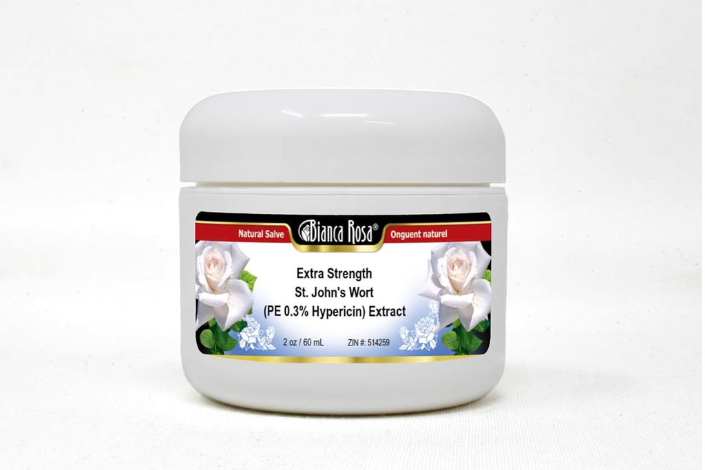 ביאנקה רוזה תוספת כוח St. John's Wort (PE 0.3% Hypericin) הפקה - Salve Ointment (2 oz, ZIN: 514259)