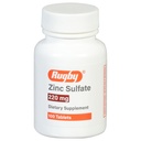 רוגבי Zinc Sulfate 220 מ"ג טבליות - Made עם Zinc Sulfate Heptahydrate - תוספת דיאטנית - 100 Count (1 Pack)