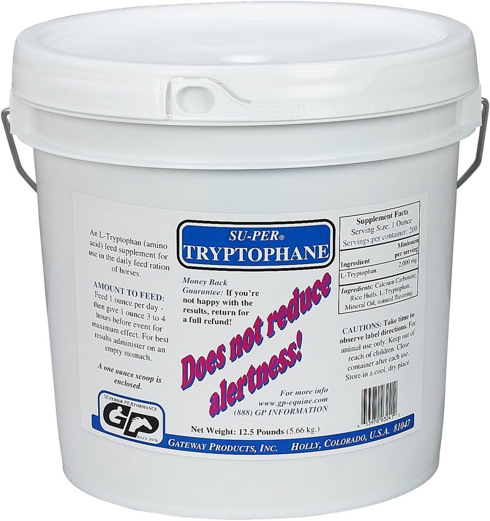 שער SU-PER Tryptophane (Calming Support for Horses) - 12.5 פאונד