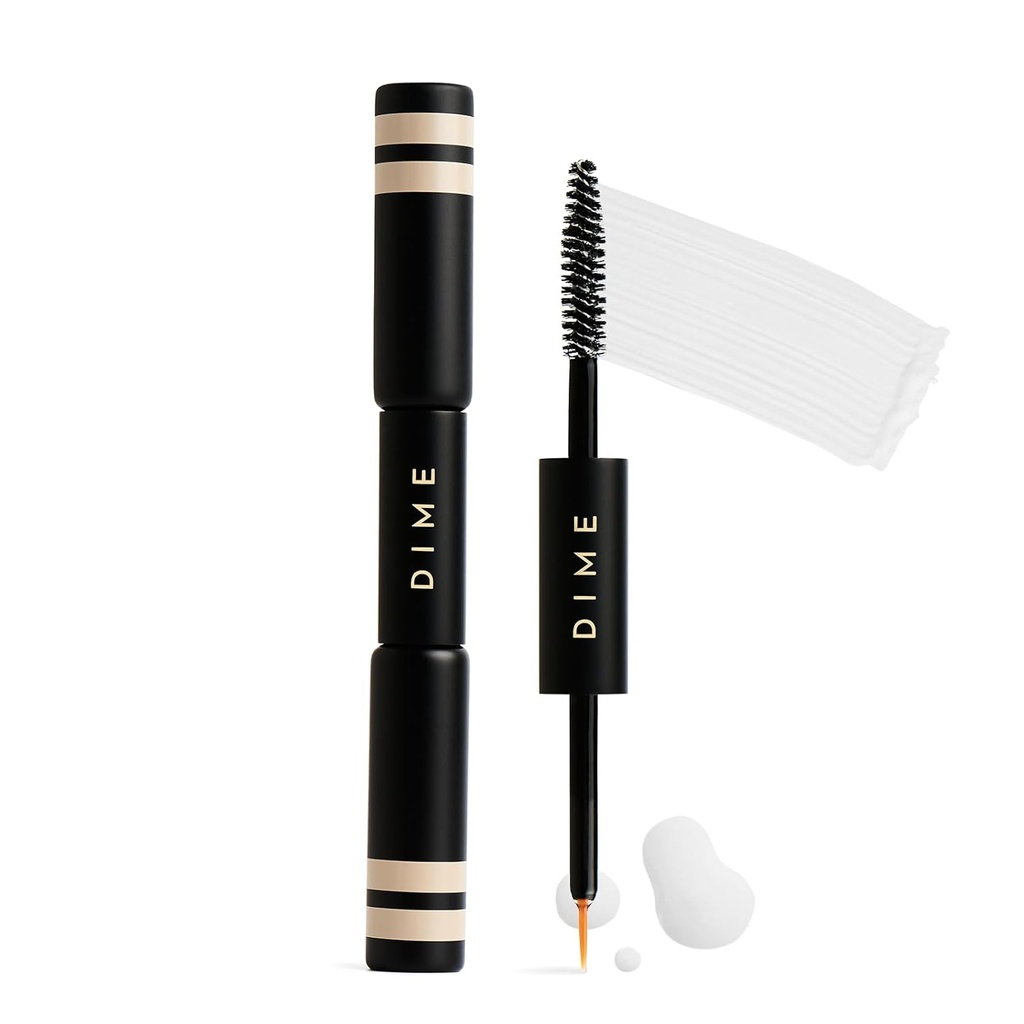 DIME Beauty Boost Duo, Travel-Sized Eyelash Boost Serum ו- Eyebrow Enhancing Gel Combo, Lash ו- Eyebrow Growth Serum, 3 מ"ל של כל אחד