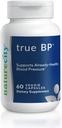 NatureCity True-BP | תוספי מזון לתמיכה ב- Blood Flow for Heart Health | MegaNatural-BP 80 מ"ג Ol Europein (60 ווג'י קפסולות) Non-GMO, Gluten FreeFree