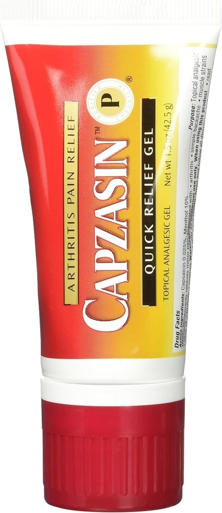 Capzasin Arthritis כאב הקלה, Quick Relief Gel, No Mess Sponge Applicator 1.5 oz (42.5 גרם)