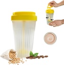 MIUPOO Stirring Bottle, Durable Stir Cup for Stirring Beverage, Small בלנדר שאיקר בקבוק, גביע קפה נוח מתאים למיקס קפה, שקיות חלבונים, Smoothies, תרגילים מוקדמים ומשקאות