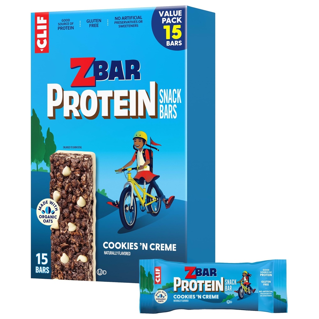 חלבון Zbar - עוגיות "N Creme - קריספי חטיף - נוצר עם Oats אורגני - non-GMO - 5-g חלבונים - Gluten Free Protein Bars (15 Pack)