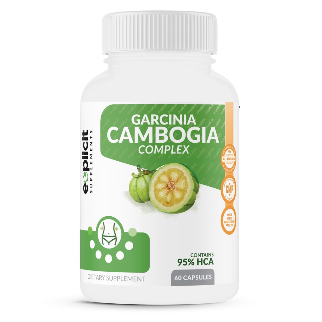 Garcinia Cambogia 95% HCA - טבעי, פשוט טהור אובדן משקל - מקס כוח 1400 מ"ג - 1 חודש