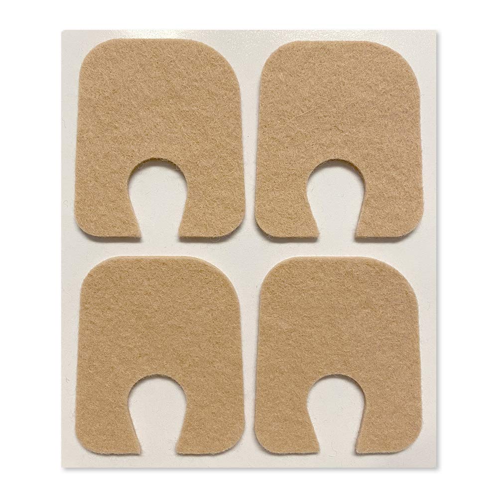 Aetna Foot Products - Adhesive Felt U-Shaped Callus או Toe Pads, Pack of 100, 1/8
