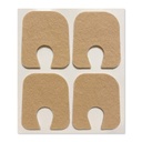 Aetna Foot Products - Adhesive Felt U-Shaped Callus או Toe Pads, Pack of 100, 1/8