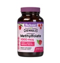 Bluebonnet Earth Sweet Methylfolate 1000 mcg cell Active Coenzyme 5-MTHF L Methyl Folate תוסף - Prenatal & אנרגיה תמיכה - Non-GMO, טבעוני, Gluten-Free - Raspberry - 90 טבליות Chewable טבליות