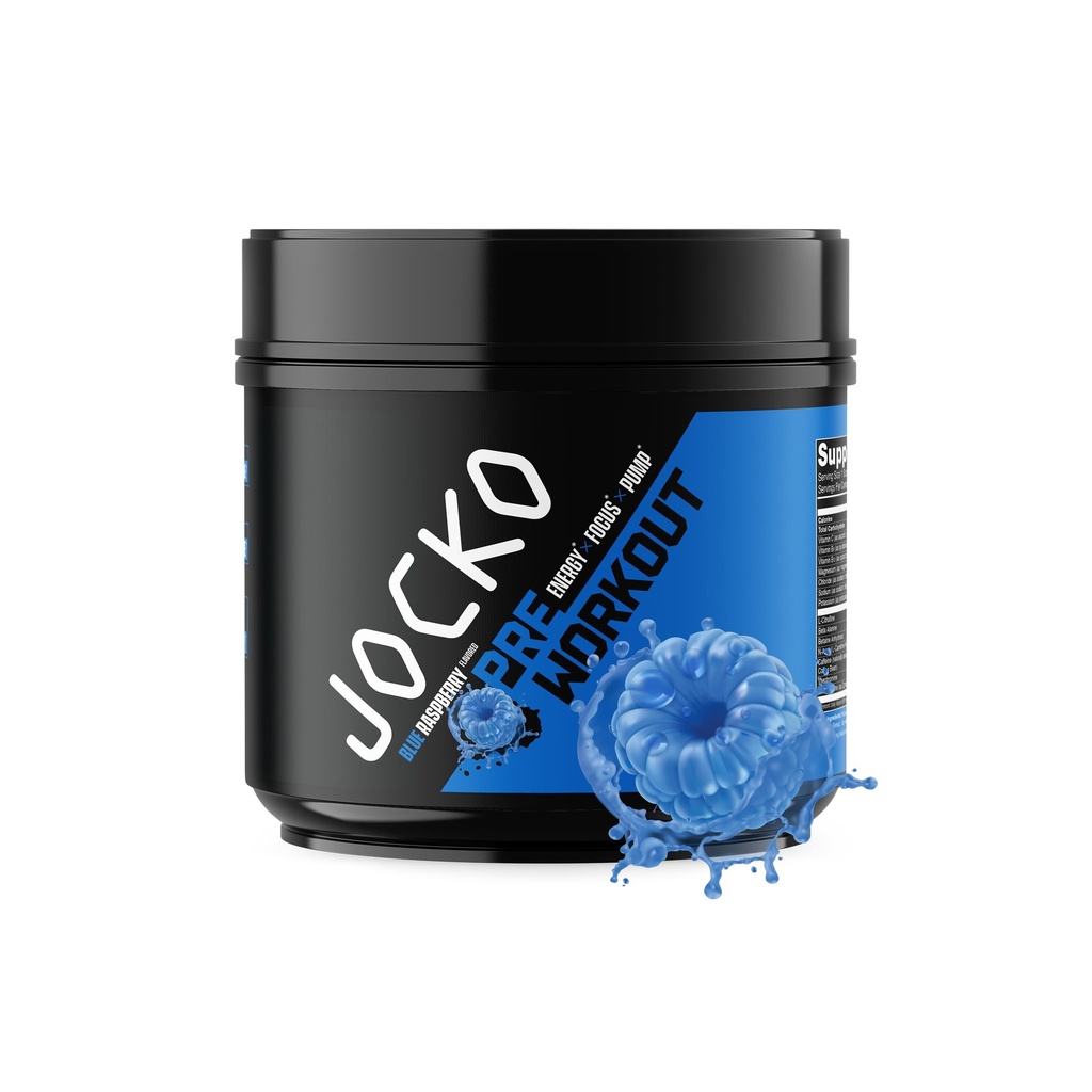 Jocko Fuel Ultimate Pre Workout אבקת - טרום עבודהout אנרגיה אבקת משקה עבור גברים ונשים - High Stim Sugar-Free Nootropic בלגן כדי לתמוך בשומן, אנרגיה, ושיקום 200 מ"ג Caffeine Blue Raspberry