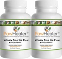 Urinary Free The Flow-Basic - Bladder Stones Dogs - 2 Pack - Natural Remedy Stone Prevention in Dogs - 50 גרמים / ea - אבקת צמחי - לערבב לתוך מזון