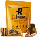 Braven Bar Chocolate קארמל Nut Energy Bars (1.59 oz, Pack של 10) - אנרגיה צ'יפס עם חלבון 5g - על-ה-Go Energy חטיפים עבור ריצה, Hiking, וספורט - גלטן חינם חטיפים עבור אנרגיה סוסטed Boost