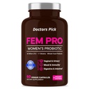 Fem Probiotics for Women. 17 Clinically Prostrains for Vaginal, Digestive & Immune Support, Urinary Tract Health, pH Balance and Mood. 60 קפסולות Veggie, 2 חודשים אספקה