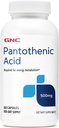 GNC Pantothenic Acid 500 מ"ג, 100 קפסולות, תמיכה במטבוליזם אנרגיה