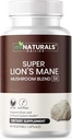 MINURALS Lions Mane תוספי קפסולות - 5 Mushroom Complex Helps with Immune System and Brain Health - Chaga, Reishi, Shiitake, Lions Mane, and Maitake Mushroom Extracts