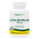 NaturesPlus Ultra Bromelain - 60 טבליות - 1500 מ"ג של Pineapple Bromelain - מספק תמיכה משותפת ומקדם בריאות העיכול - 60 משרתים