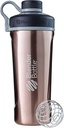 בלנדר בוטל רדיאן Shaker Cup Insulated Stainless Steel Water Bottle with Wire Whisk, 26-Ounce, Copper