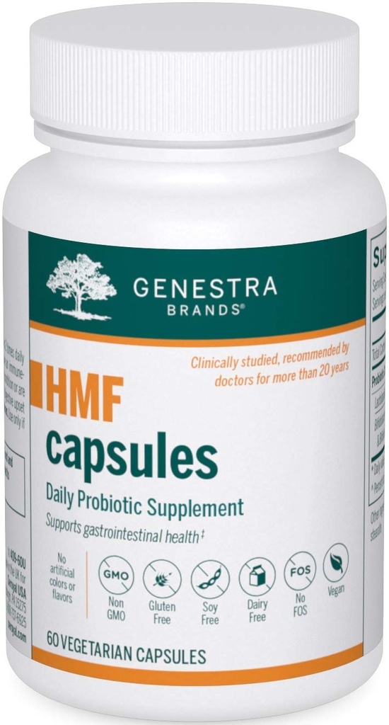 Genestra Brands HMF קפסולות | Probiotic Formula to Support Healthy Gut Flor | 60 קפסולות