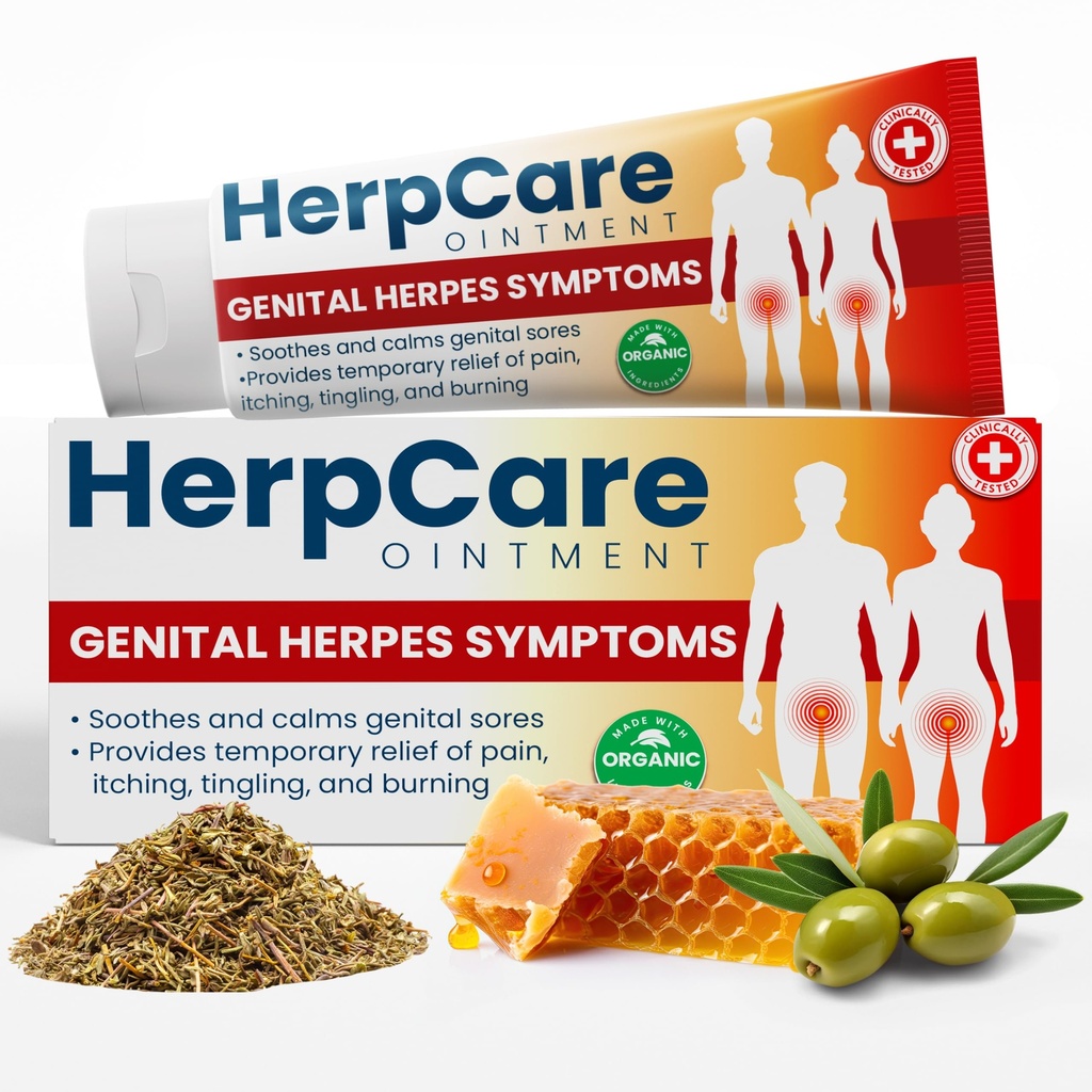 Herpes Genital Treatment | Herpcare Fast Acting Ointment | ניתן להשתמש ב- Cold Sore