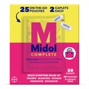 Midol שלם על סיפון Go Caplets עם Acetaminophen עבור Menstrual Symptom הקלה, תקופת Cramp ו Menstrual Pain הקלה, 50 Count (25 נקודות של 2)