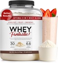 3in-1 אבקת חלבון Whey Unflavored 5lb - 30 גרם של חלבון Grass-Fed מ Whey Hydrolysate, Isolate ו ריכוז לשרת - non-GMO, Soy-Free, Sugar-Free - 63 משרתים