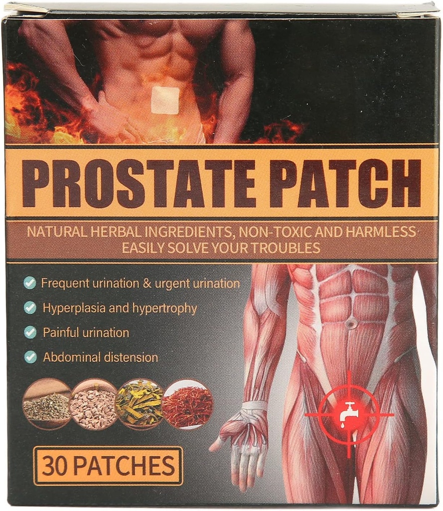 Prostate Care Patches, 30Pc Discomfort Relieving Male Prostate Health Treatment Navel Patch Bladder Patches for Prostate Health Advancee Navel Ornation