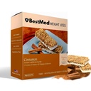 BestMed - High Protein Nutrition Bar - Low-Carb, 15g חלבון, סוכר נמוך, Low Calorie, Meal Switch Bar (Cinnamon, 1 Box - 7 Count)