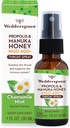 Wedderspoon Propolis ו-Manuka Honey גרון Spray, Chamomile & Mint, 1 Fl Oz (Pack of 1), Sore גרון הקלה, תמיכה טבעית