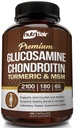 NutriFlair Glucosamine Chondroitin Turmeric MSM Boswellia, 180 קפסולות - תוספת נוחות משותפת - טבעי ולא-GMO - גלולות נגד חמצון - תמיכה בחזרה, ברכיים, ידיים, מפרקים, קרטלגיל, קרטלז.