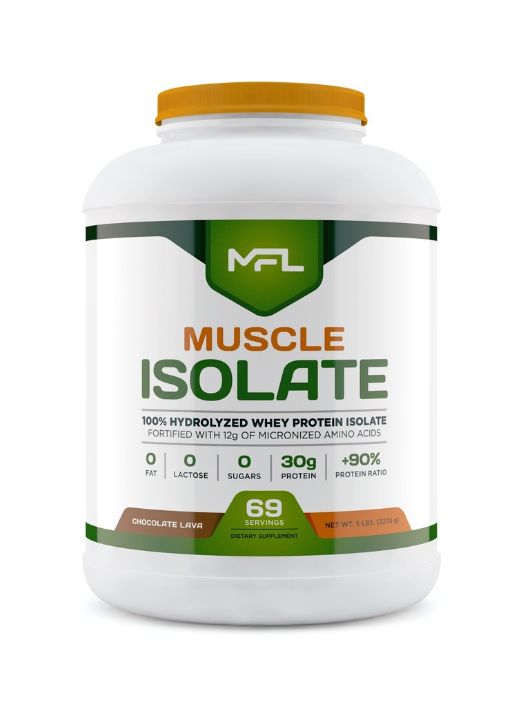 MFL 100% Isolate חלבון l 30g של חלבון l 12g Amino Acids l Keto Friendly l נמוך פחמימות l 5 lbs.