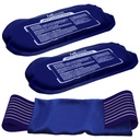 Reusable Hot and Cold Ice Packs for Injuries (3-Piece Set), כאב משותף, כאבי שרירים ודלקת גוף - Reusable Gel Wraps - מכוונן וגמישות עבור הברכיים, Back, Shoulders, זרועות ומחוקקים