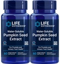 Life Extension Water-Soluble Pumpkin Seed Extractd, 60 קפסולות צמחוניות (Pack of 2)