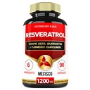 Trans Resveratrol תוסף עם Grape Seed, Milk Thistle ועוד - Resveratrol - 6 Herbal Supports for Immune System, Heart Health, Body Management - 90 קפסולות