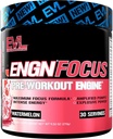 תזונה של Evlution ENGN Focus - Intense Pre-Workout with Creatine - מקסימום Focus פורמולה - אבקת טרום עבודה עבור אנרגיה מתמשכת - עם Beta-Alanine & Caffeine - 30 משרתים - Watermelon