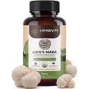 Longevity הבוטנים של Lion's Mane Mushroom כמוסות (240) | ריכוז 8:1 Ratio | 100% פירות גופים | Hericium Eceus Nootropic for Focus, Memory & Brain Support