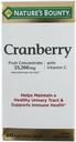 Nature's Bounty Cranberry Dietary תוספי 60 Soft Gels